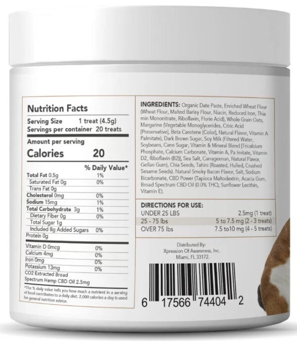 ReThink 50mg Vegan CBD Dog Treats – Smokey Bacon – 20ct - Image 3